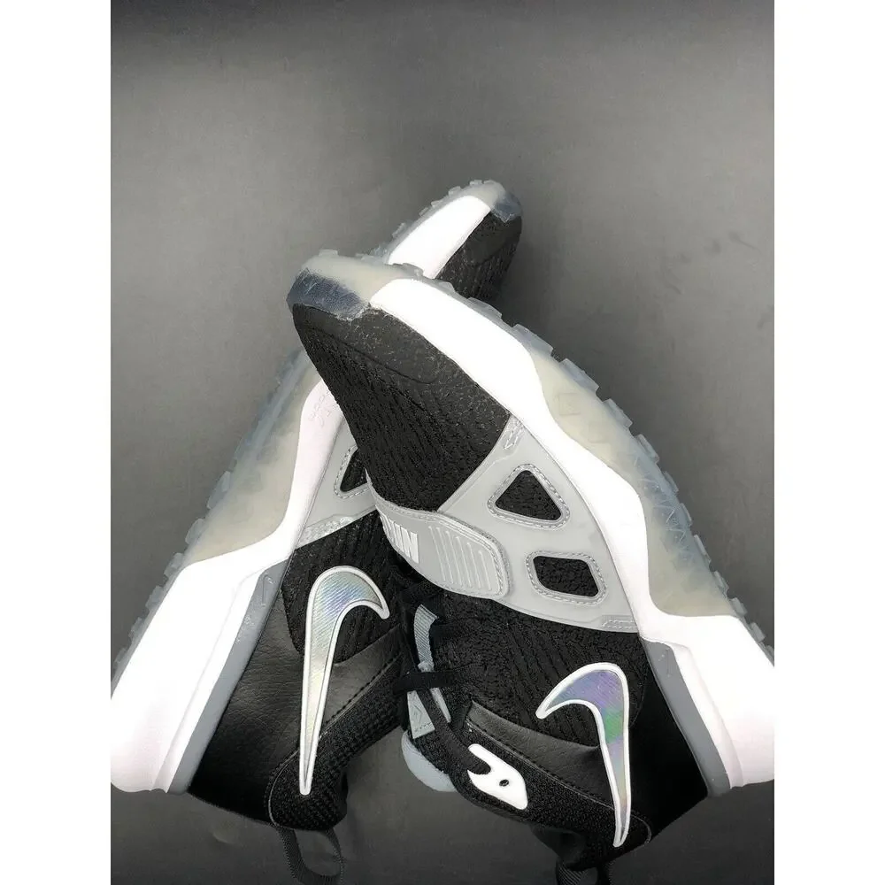 🔥SZ 7 Nike Air Zoom Diamond Elite Turf Black Grey DZ0503-001 Men's
